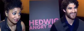 'Video thumbnail for Darren Criss & Rebecca Naomi Jones Prep for HEDWIG'