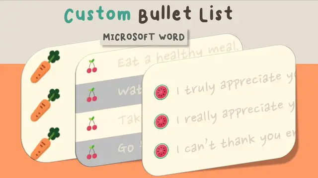 'Video thumbnail for Create New Custom Bullets with Pictures or Symbols in Word'