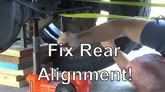 'Video thumbnail for How To Fixing Driving Sideways, Rear Axle Alignment'