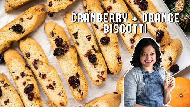 'Video thumbnail for Cranberry and Orange Biscotti // The PERFECT Christmas Snack'