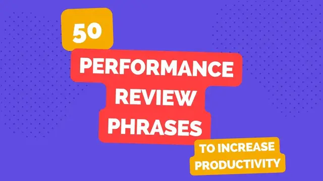 'Video thumbnail for 50 Performance Review Phrases to Increase Productivity'