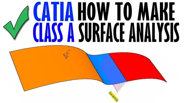 'Video thumbnail for CATIA | Classe A Surface Analysis Using the Connect Checker Option in 2023'