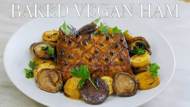 'Video thumbnail for The Best One Pot Baked Vegan Ham Recipe You'll Ever Need!'