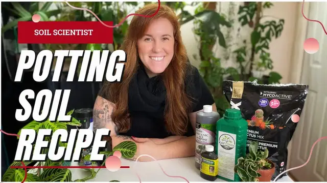 'Video thumbnail for Soil Scientist’s Personal POTTING SOIL Recipe For Houseplants. “Heavy" Soil Is My Secret.'
