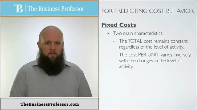 'Video thumbnail for Fixec Costs - Managerial Accounting'