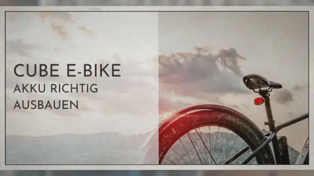 'Video thumbnail for Cube E-Bike Akku rausnehmen'