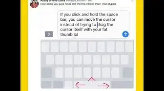 'Video thumbnail for Cool tricks to fix big typos when texting'