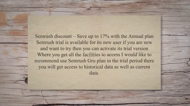 'Video thumbnail for Semrush Discount & Subscription Offers 2023'