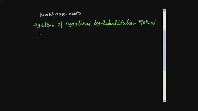 'Video thumbnail for substitution-method'