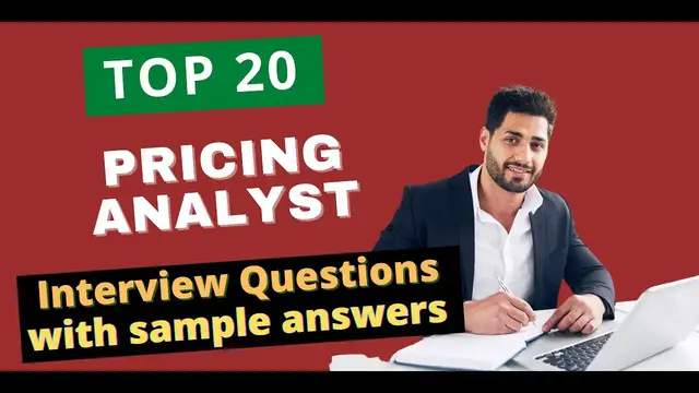 'Video thumbnail for Top 20 Pricing Analyst Interview Questions and Answers for 2022'