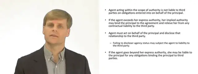 'Video thumbnail for An Agent's Liability to Third Parties'