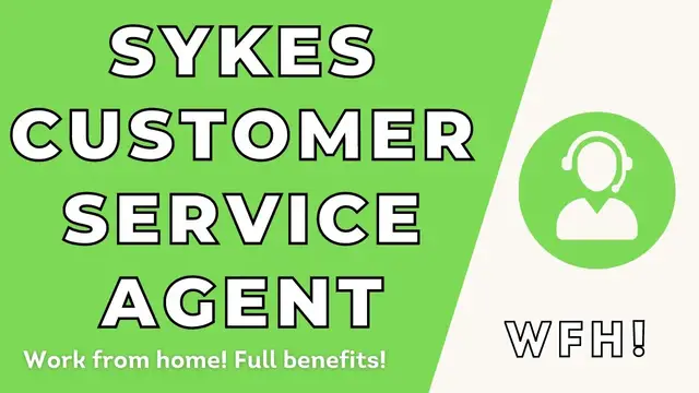 'Video thumbnail for Work From Home Customer Service Jobs Through Sykes | Full Benefits | Equipment Provided!'