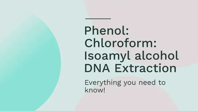 'Video thumbnail for Phenol:Chloroform:Isoamyl alcohol DNA Extraction Method'