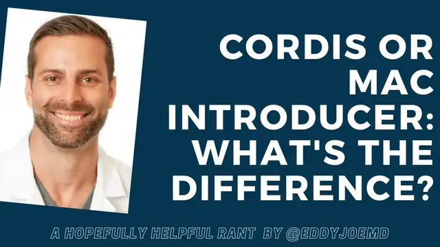 'Video thumbnail for Cordis vs. MAC Introducer: What is the difference?'
