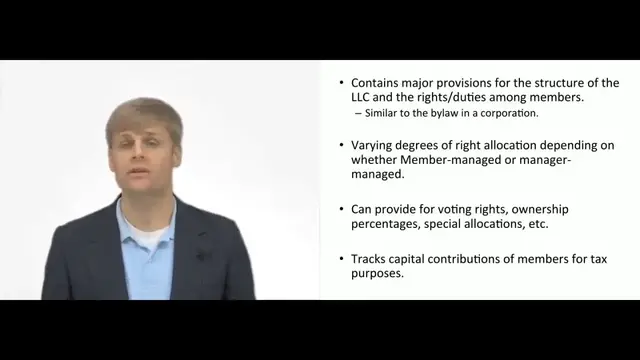 'Video thumbnail for Operating Agreement for LLC'