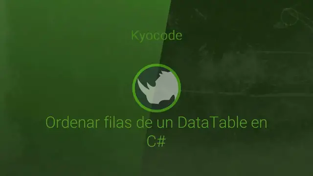 'Video thumbnail for Ordenar filas de un DataTable en C#'