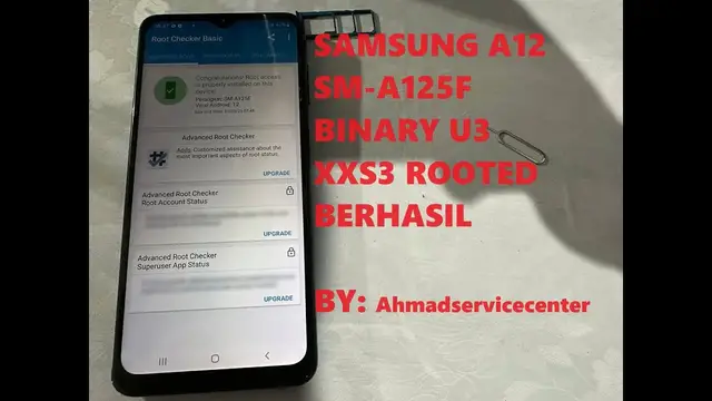 'Video thumbnail for SAMSUNG A12 A125F U3 ROOT | Fix Auto Restart | Test Point Metode! File Fix unsupported Root Patch'
