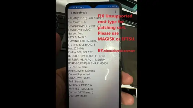 'Video thumbnail for Samsung A12 A125F U3 Root & IMEI Repair | Auto Restart After Root Fix | Unsupported root type'