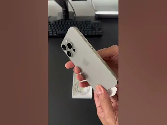 'Video thumbnail for iPhone 15 Pro Natural Titanium Unboxing #iphone #phone15pro #smartphone #tech #technology #unboxing'