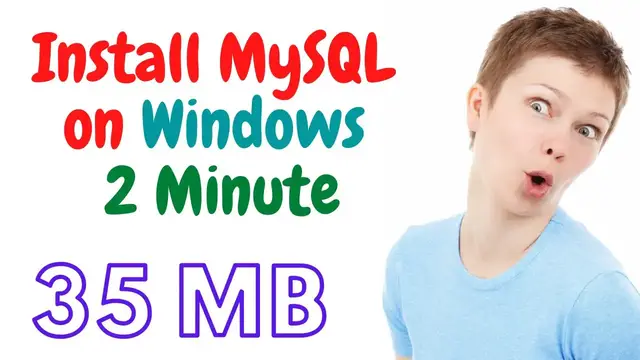 'Video thumbnail for Install MySQL on Windows in 2 Minute - Command Line Client [35 mb]'