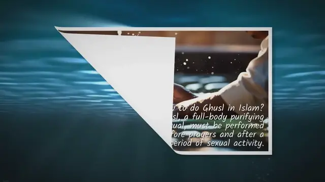 'Video thumbnail for How to Perform Ghusl (ritual bath) in Islam'