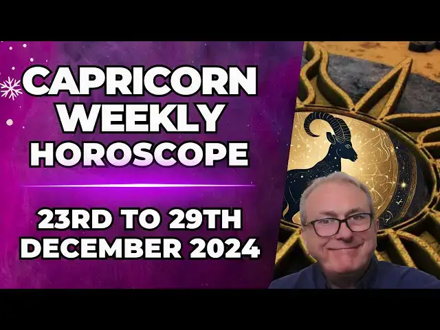 'Video thumbnail for Capricorn Weekly Horoscope 23rd to 29th December 2024'