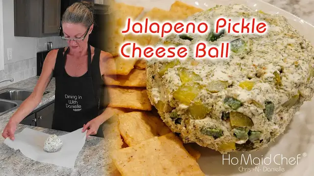 'Video thumbnail for Jalapeno Pickle Cheese Ball | Dining In With Danielle'