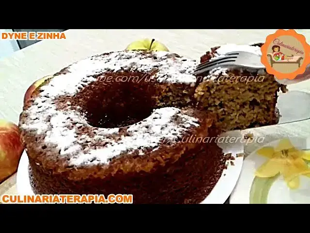 'Video thumbnail for Bolo de Maçã com Coco e Açúcar Mascavo - Culinária Terapia por Dyne e Zinha'