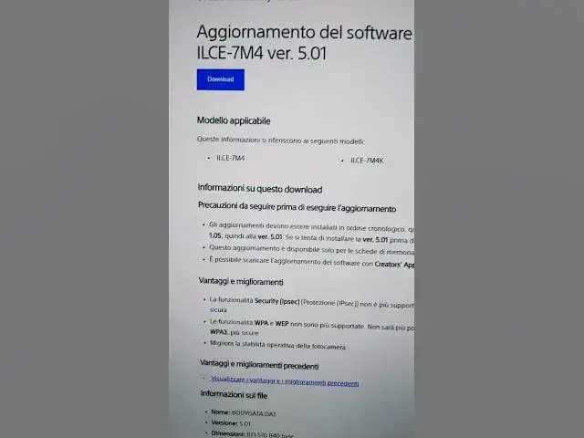 'Video thumbnail for ILCE-7M4 ver. 5.01 #sony #a7iv #firmwareupdate #firmware'