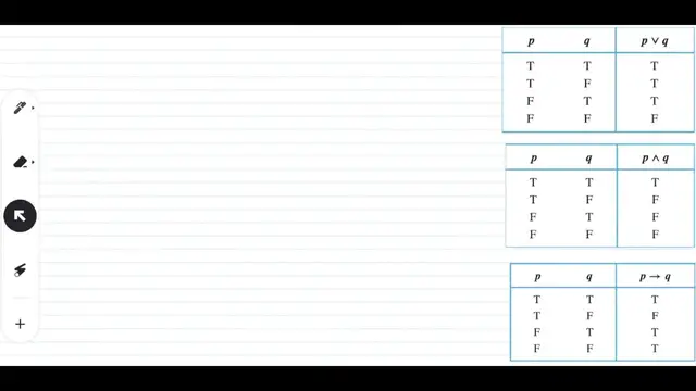 'Video thumbnail for Truth Tables: Discrete Mathematics'