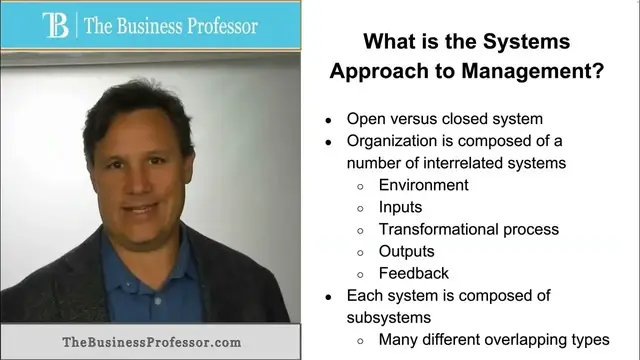 'Video thumbnail for Systems Approach to Management'