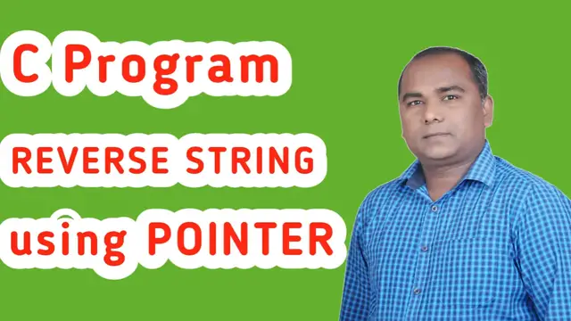 'Video thumbnail for C Program to Reverse Characters of String using Pointer | Pointer in C'
