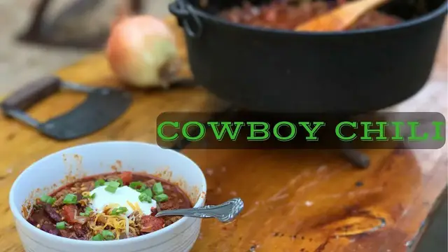 'Video thumbnail for Cowboy Chili Recipe'
