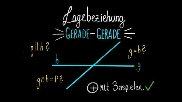 'Video thumbnail for Lagebeziehung zweier Geraden'