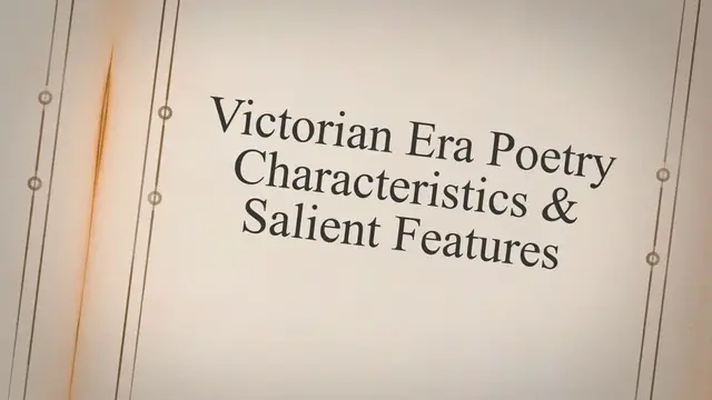 'Video thumbnail for Victorian Era Poetry Characteristics & Salient Features'