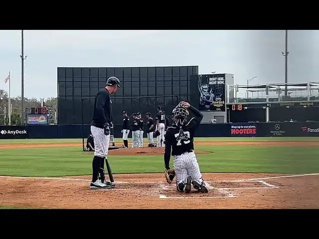 'Video thumbnail for Aaron Judge vs. Luis Gil Live Batting Practice with New York Yankees! (2025 MLB Spring Training)'
