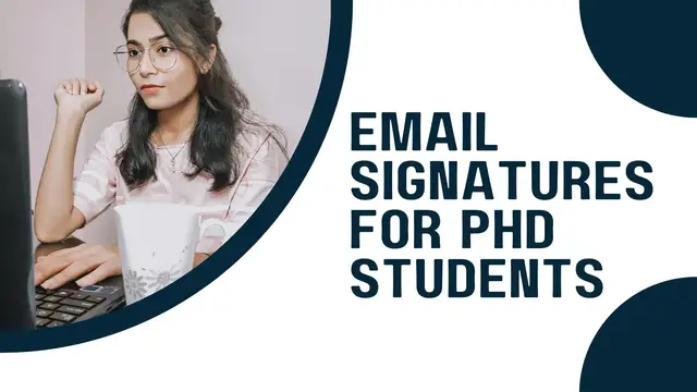 'Video thumbnail for Email signatures for PhD student'