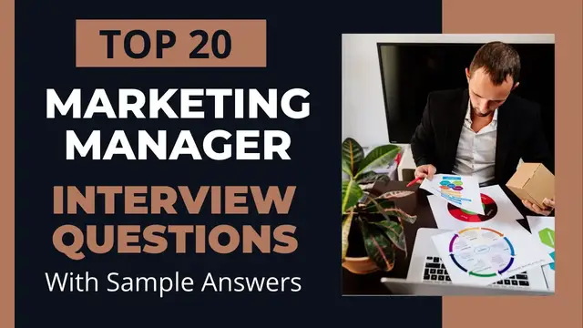 'Video thumbnail for Top 20 Marketing Manager Interview Questions and Answers for 2022'