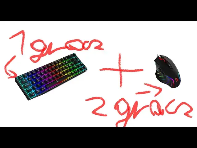 'Video thumbnail for challange  jeden steruje myszką a drugi klawiaturę'