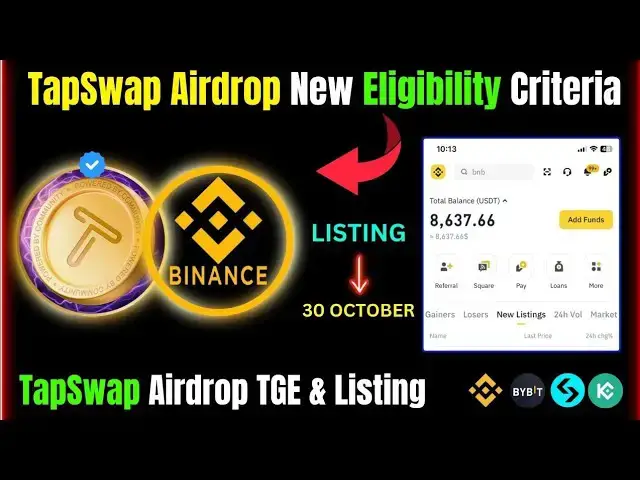 'Video thumbnail for Tapswap Airdrop Criterias to Claim Airdrop | 6 Tasks - Tapswap Update'