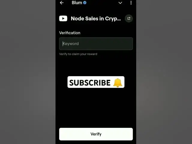 'Video thumbnail for Node Sales in Crypto - Blum Code Today #shorts'