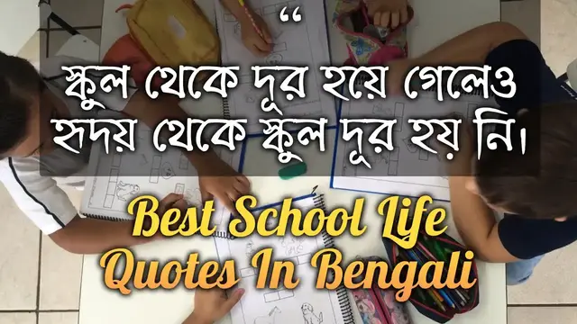 'Video thumbnail for Best School Life Quotes In Bengali'