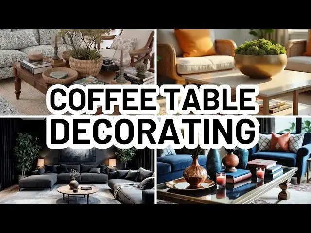 'Video thumbnail for HOW TO DECORATE A COFFEE TABLE - 4 Easy Coffee Table Styling Formulas'