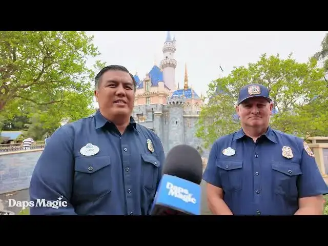 'Video thumbnail for Larry Chu & Mark McLean, Disneyland Fire Department | Salute Heroes Cavalcade at Disneyland 4K'