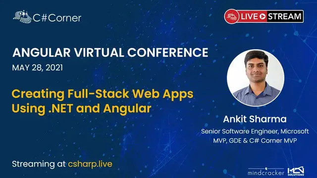 'Video thumbnail for Creating Full-Stack Web Apps Using .NET and Angular || Angular Virtual Conference 2021'