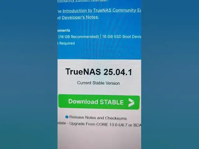 'Video thumbnail for Nuova Versione Truenas 25.04.1'