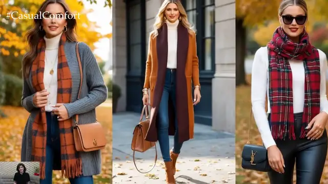 'Video thumbnail for Cozy Fall Layers; Knit Cardigans & Plaid Scarves for the Perfect Autumn Look (720p 30fps)'