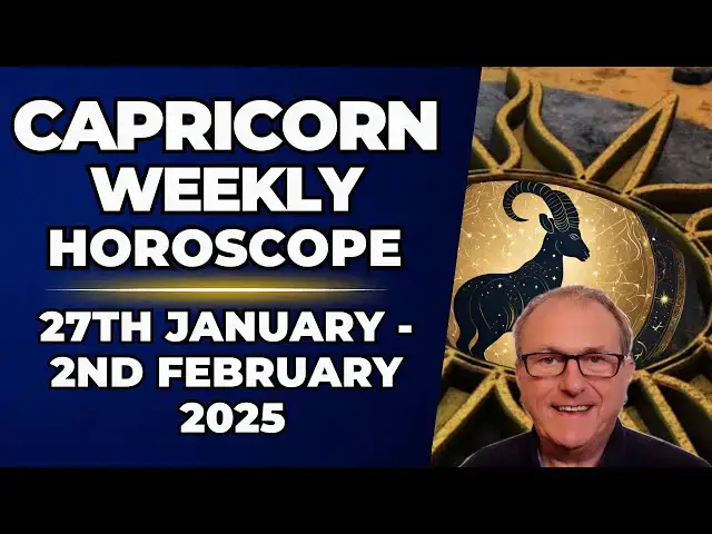 'Video thumbnail for Capricorn Weekly Horoscope 27th January - 2nd February 2025 + Astrology insights'