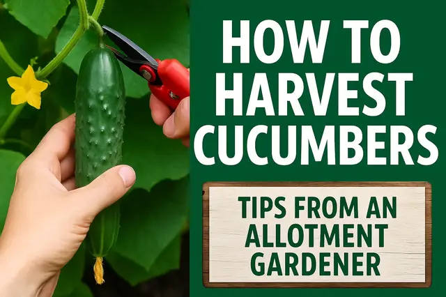 'Video thumbnail for How to Harvest Cucumbers | Tips from an Allotment Gardener'