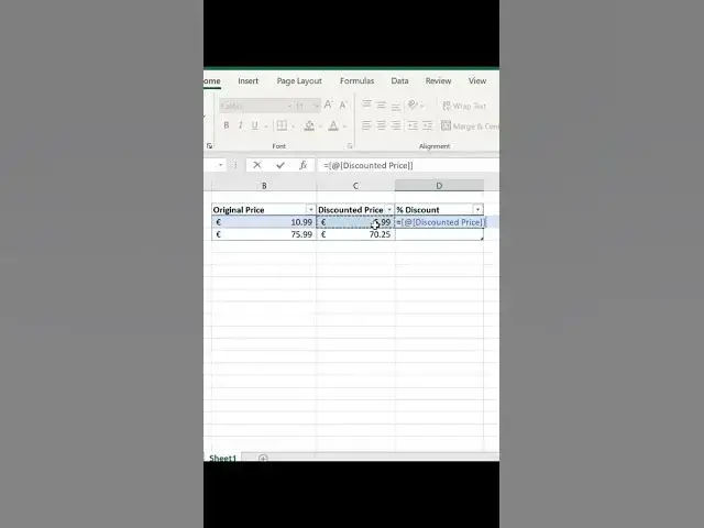 'Video thumbnail for How To Calculate Percentage Discount In Excel #spreadsheetmagic #excelshortcuts #excel'